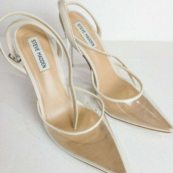 Steve Madden Alessi Vinyl Two-piece Pumps -8.5 - Picture 6 of 8
